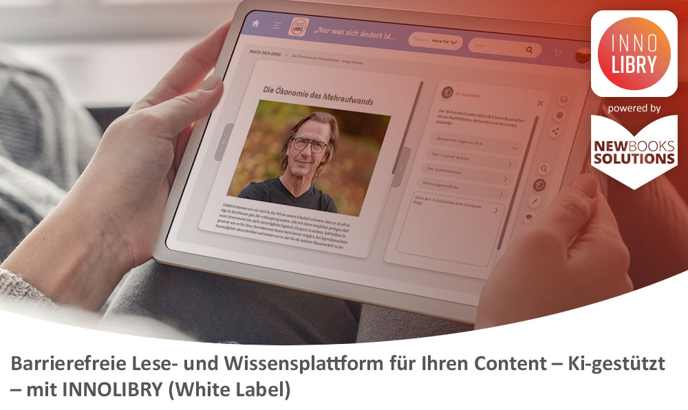 Barrierefreie Lese- und Wissensplattform für Ihren Content – Ki-gestützt – mit INNOLIBRY (White Label)